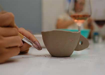 Ceramic & Wine radionica